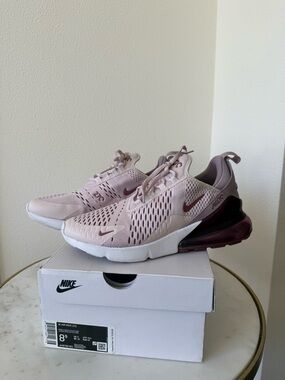 Nike Air Max 270 Women's Sneakers in Dusty Pink and Plum